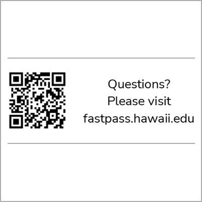 QR code to Fast Pass website template labels